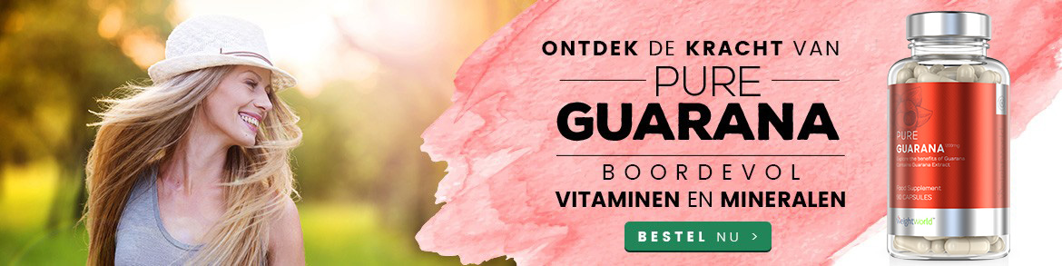 Banner Guarana - Zijprofiel van vrouw die een hoedje op heeft en aan het glimlachen is + ontdek de kracht van pure guarana Banner Guarana - Zijprofiel van vrouw die een hoedje op heeft en aan het glimlachen is + ontdek de kracht van pure guarana