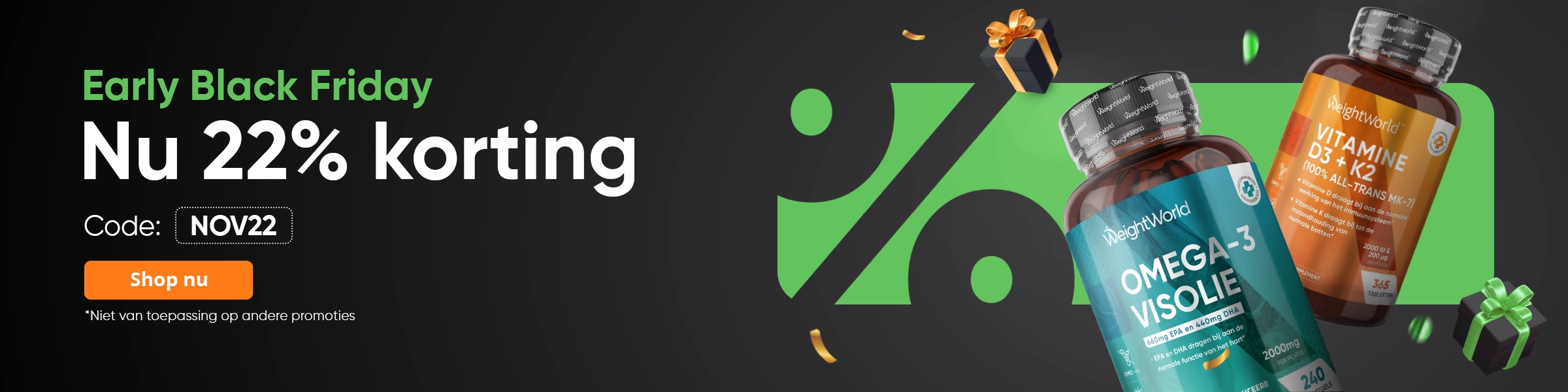 twenty two percent off