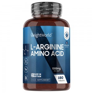 L-Arginine tabletten - WeightWorld - 180 tabletten L-Arginine tabletten - WeightWorld - 180 tabletten