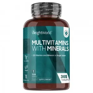 Multivitaminen en mineralen 365 tabletten