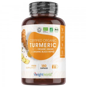 Biologische Kurkuma met Zwarte Peper en Gember