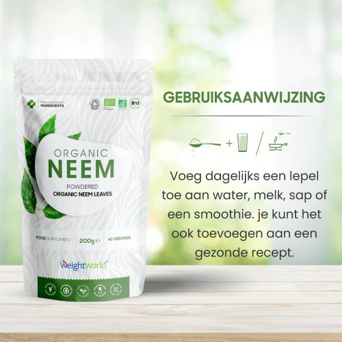 Bio Neem Powder - Organic Detoxifying Plant-Based Immunity Support Powder - 200G 