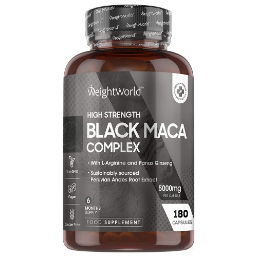 Zwarte Maca wortel poeder Capsules - 5000 mg - 180 Capsules