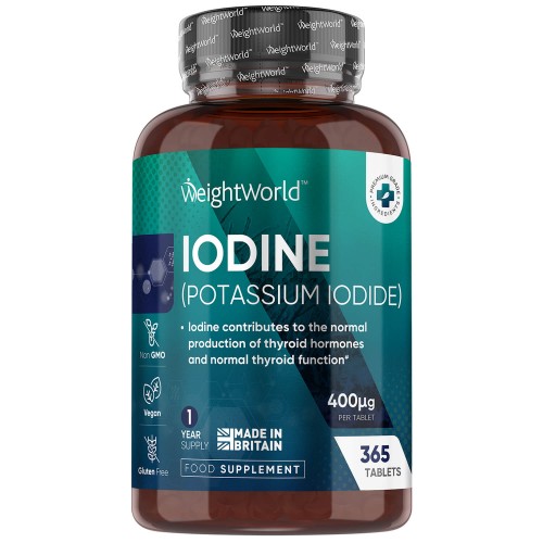 Jodium | 400μg 365 tabletten | WeightWorld