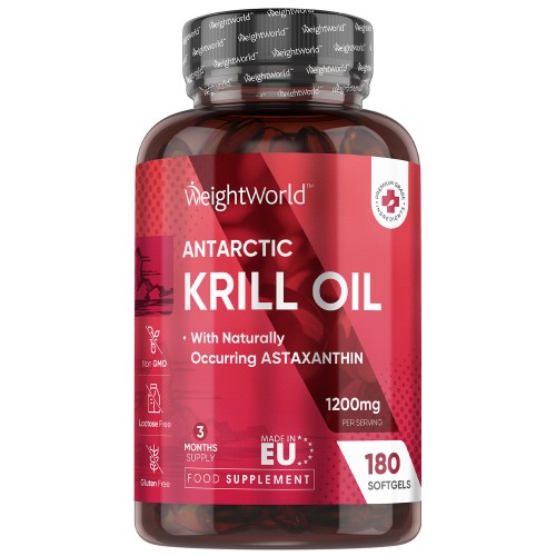 Krillolie - 1200 mg 180 softgels - Met omega 3 visolie - 2 maanden voorraad