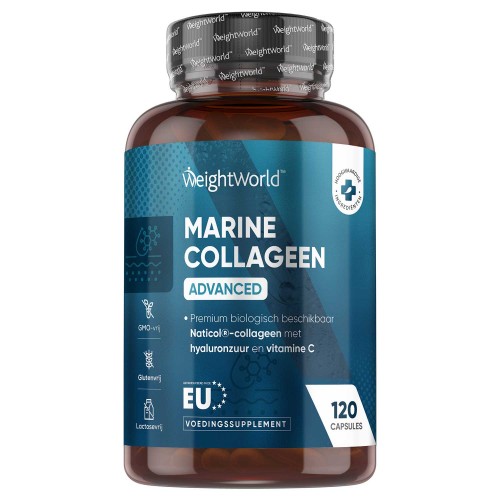 Viscollageen - 1200 mg 120 Capsules - Advanced Marine Collageen met Hyaluronzuur en Vitamine C