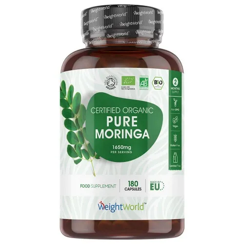 Pure Moringa Oleifera 1650mg - 180 Capsules - Moringapoeder extract