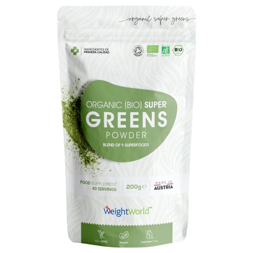 Biologische Super Greens Poeder - 200g - Bavet Maca poeder en meer - Ideale voor een uitgebalanceerd dieet - Rijk aan voedingsvezels en eiwitten
