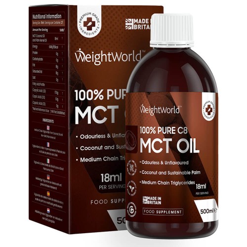 WeightWorld Pure C8 MCT Olie 500 ml 