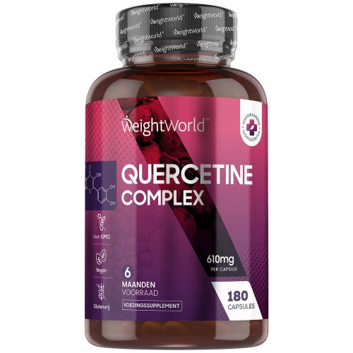 Quercetine Complex met BromelaÃ¯ne 610 mg - 180 capsules - tegen oxidatieve stress