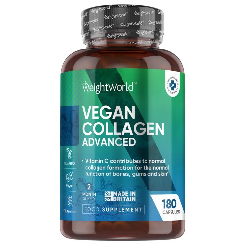 Vegan collageen booster - 180 Capsules - met vitamine C en hyaluronzuur