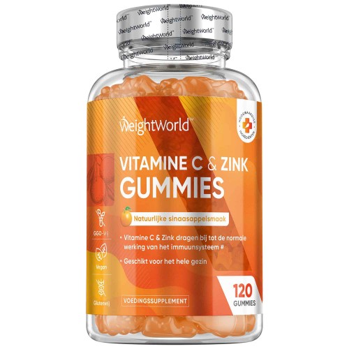 Vitamine C Gummies - 120 gummies - 2 maanden voorraad - Gummies met sinaasappelsmaak
