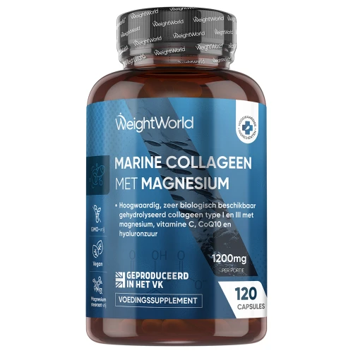 WeightWorld Marine collageen - 1200mg - Met Q10, hyaluronzuur en magnesium - 