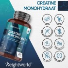 Kenmerken van de creatine monohydraat pillen van WeightWorld