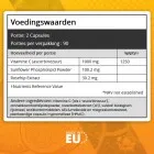 Voedingswaarden van de vitamine c capsules van WeightWorld