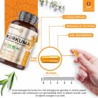 Een weergave van de afmetingen van een capsule van het kurkuma supplement van WeightWorld