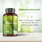 Gebruiksaanwijzing van de groene koffie extract capsules van WeightWorld en hoe vaak de groene koffie capsules ingenomen moeten worden