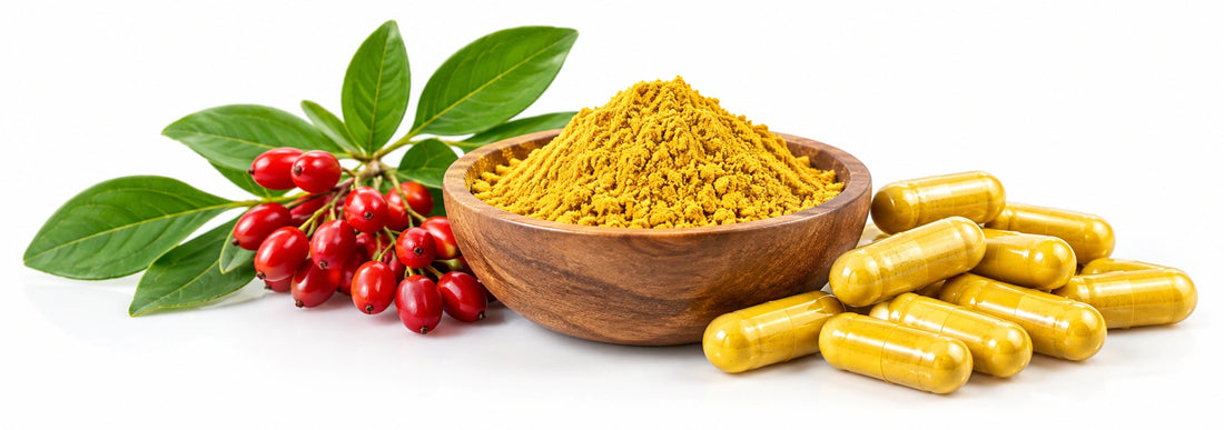 Berberine capsules van dichtbij