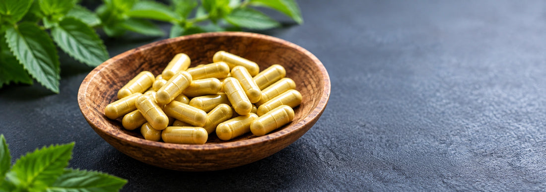 Schaaltje met berberine capsules