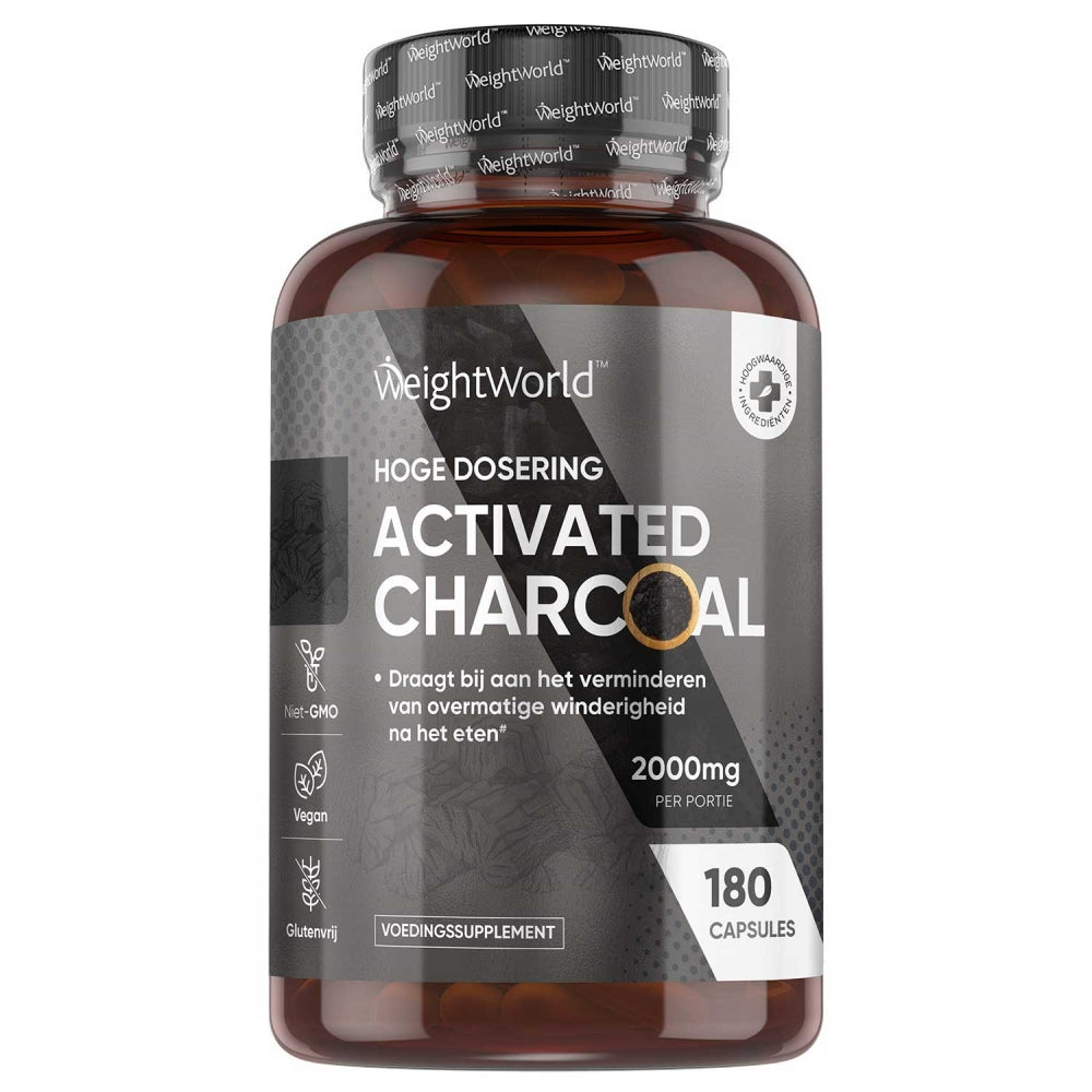 Productafbeelding van de actieve kool capsules van WeightWorld