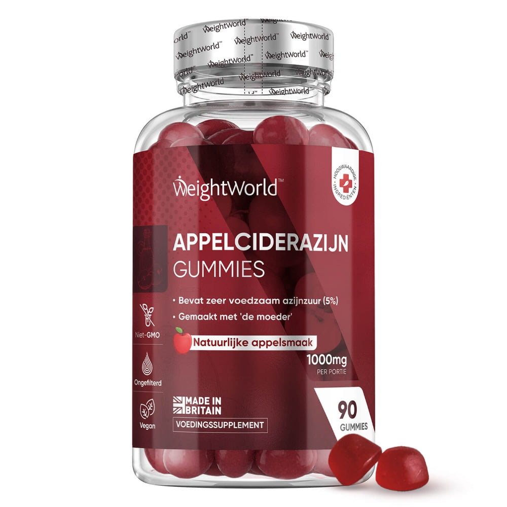 Appelazijn gummies van WeightWorld