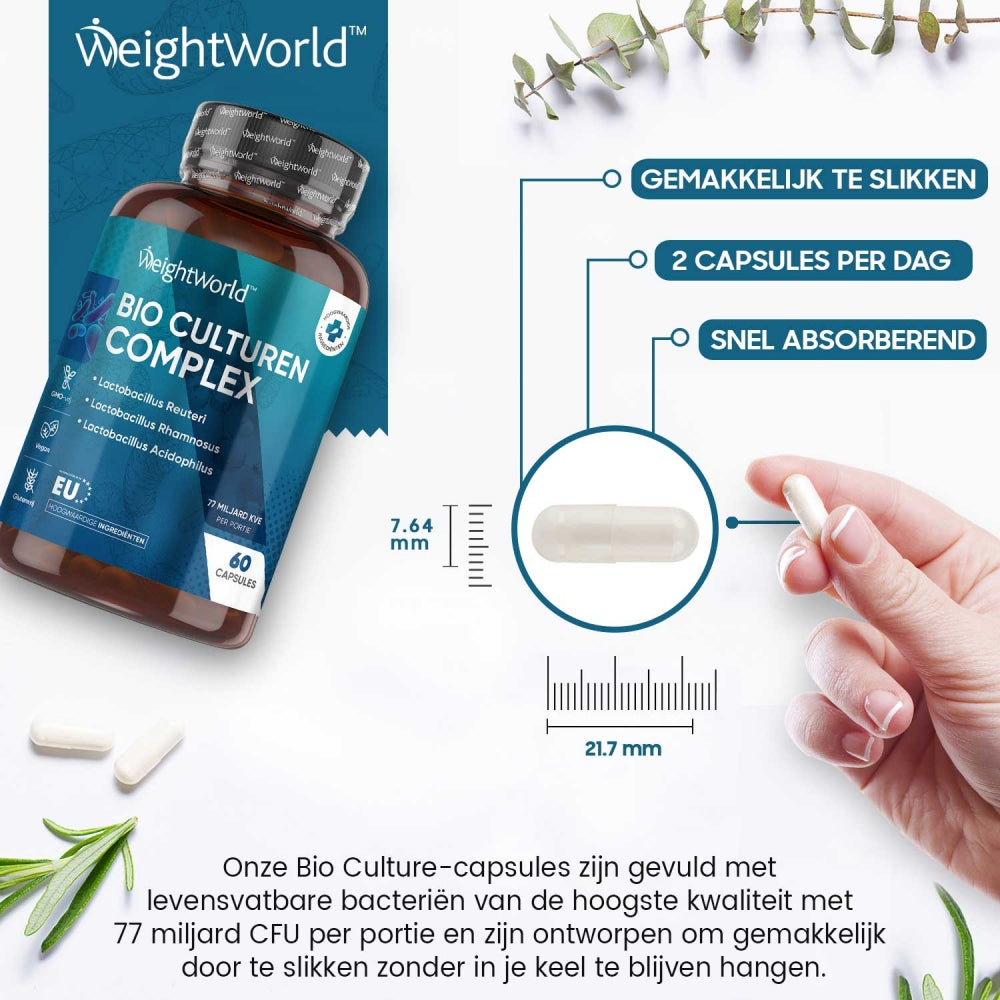 Kenmerken van de probiotica capsules van WeightWorld