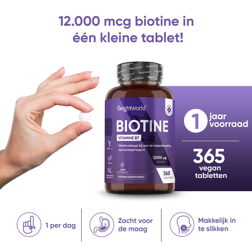 Een overzicht van de verschillende kenmerken van de biotine tabletten 