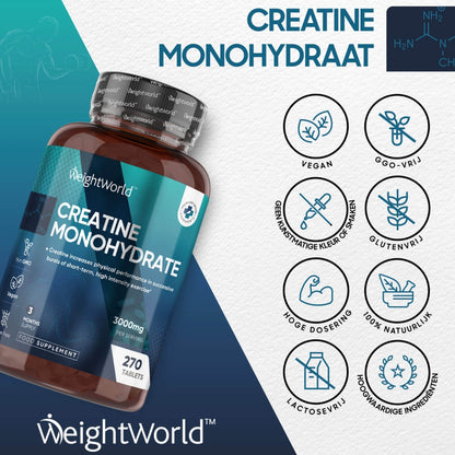 Andere voordelen van het creatine monohydraat supplement van WeightWorld