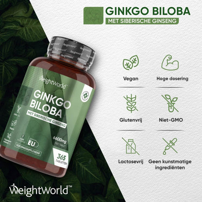 Voordelen van de krachtige Ginkgo Biloba tabletten van WeightWorld