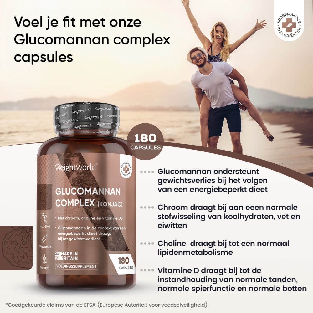 Verschillende voordelen van de glucomannan capsules