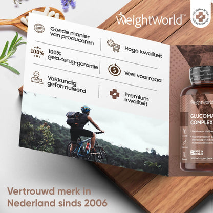 Kenmerken van de glucomannan capsules van WeightWorld