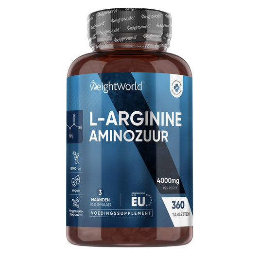 Productafbeelding van een pot l-arginine tabletten