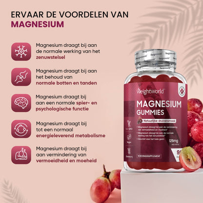 Andere gezondheidsvoordelen van de magnesium citraat gummies van WeightWorld