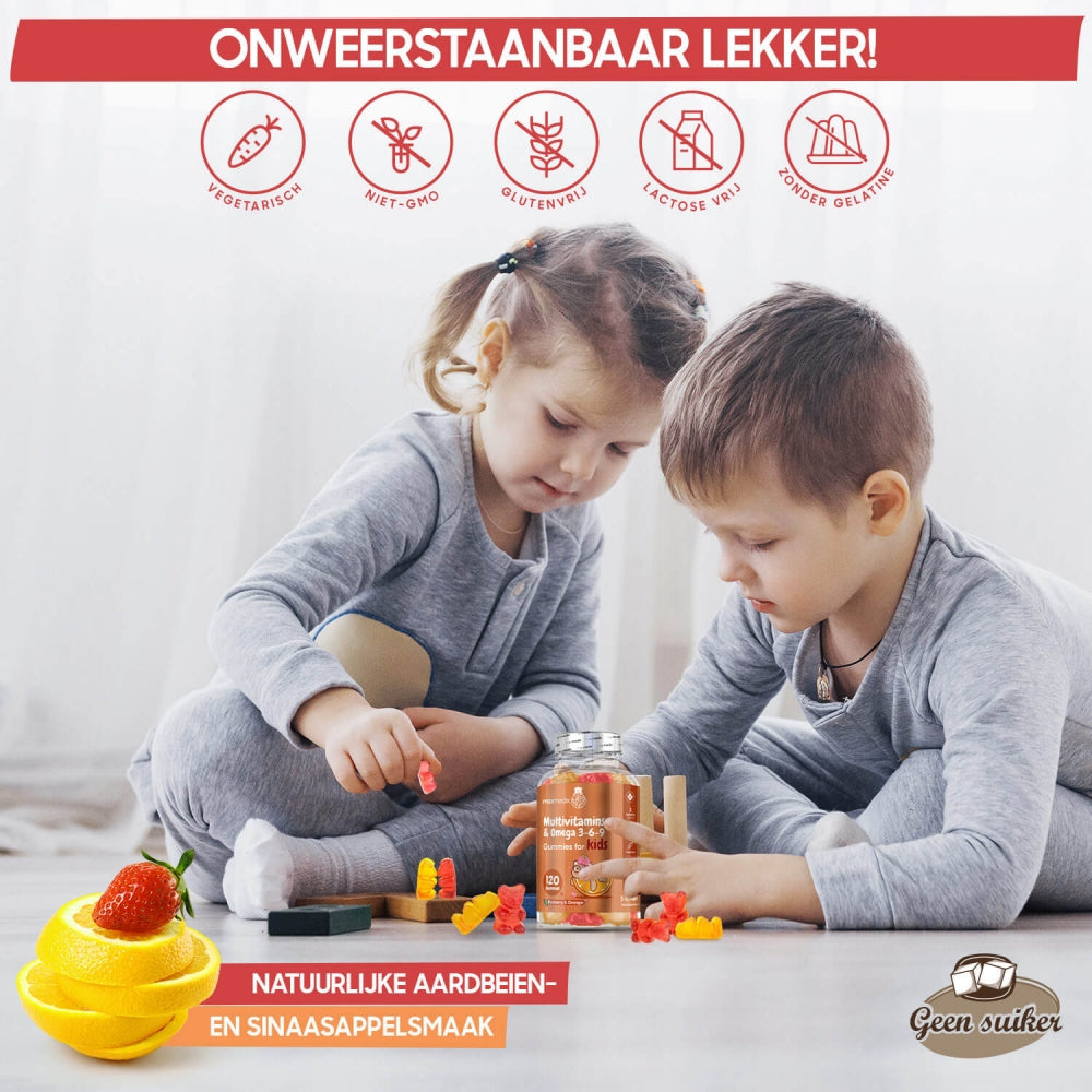 Kenmerken van de multivitamine gummies voor kinderen van WeightWorld