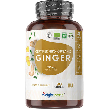 Biologische gember capsules van WeightWorld