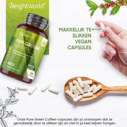 Andere kenmerken van het groene koffie extract supplement van WeightWorld