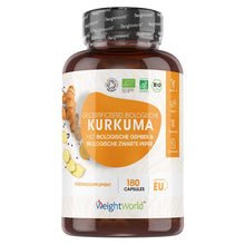 Productafbeelding van de biologische kurkuma pillen van WeightWorld