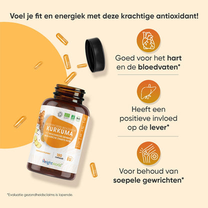 Biologische Kurkuma met Zwarte Peper en Gember