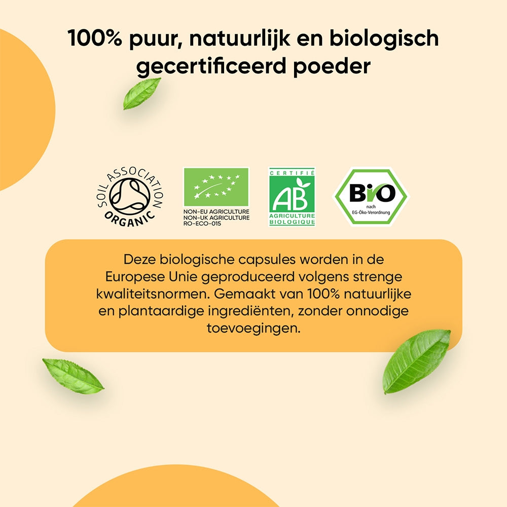 Biologische Kurkuma met Zwarte Peper en Gember