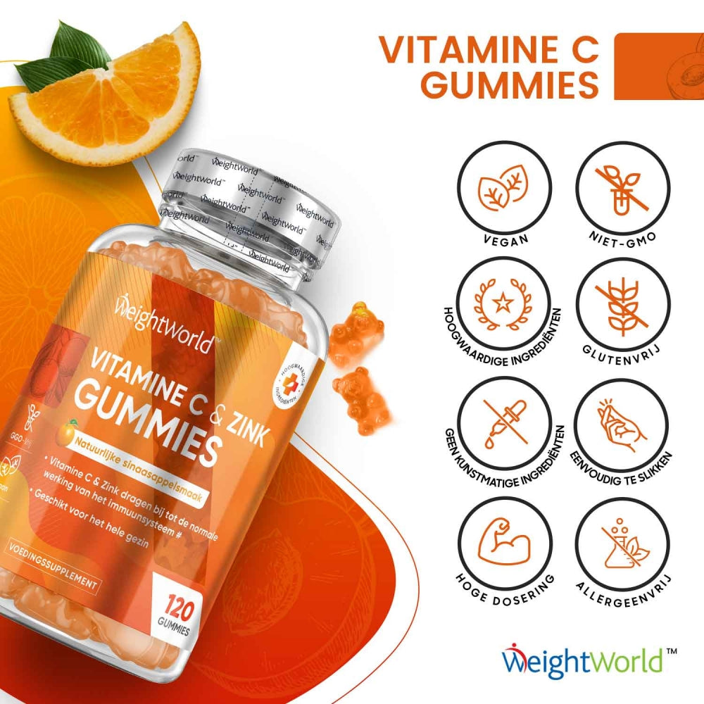 Andere voordelen van de vitamine C gummies van WeightWorld