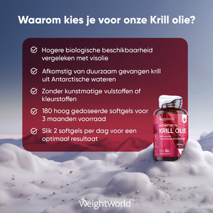 Andere voordelen van de krillolie softgels van WeightWorld