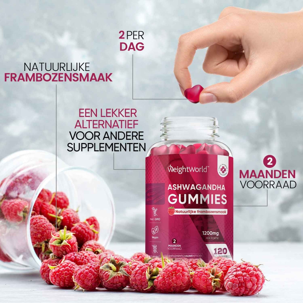 Andere kenmerken van de ashwagandha gummies zonder gelatine van WeightWorld