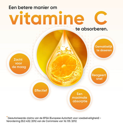 Diverse kenmerken van het vloeibare liposomale vitamine C supplement van WeightWorld